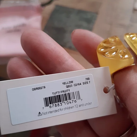 NWT kate spade tutti fruity lemon ring - Picture 4 of 4